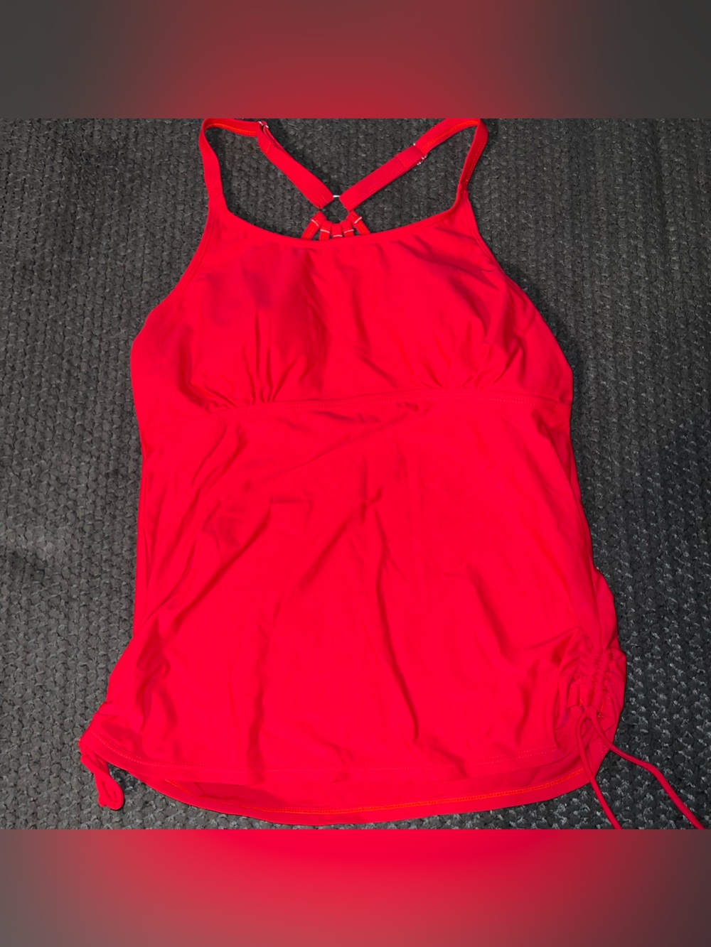 Younique Red Women's Tankini Top